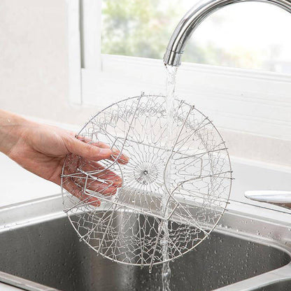 Multi-Function Stainless Steel Collapsible Frying Basket