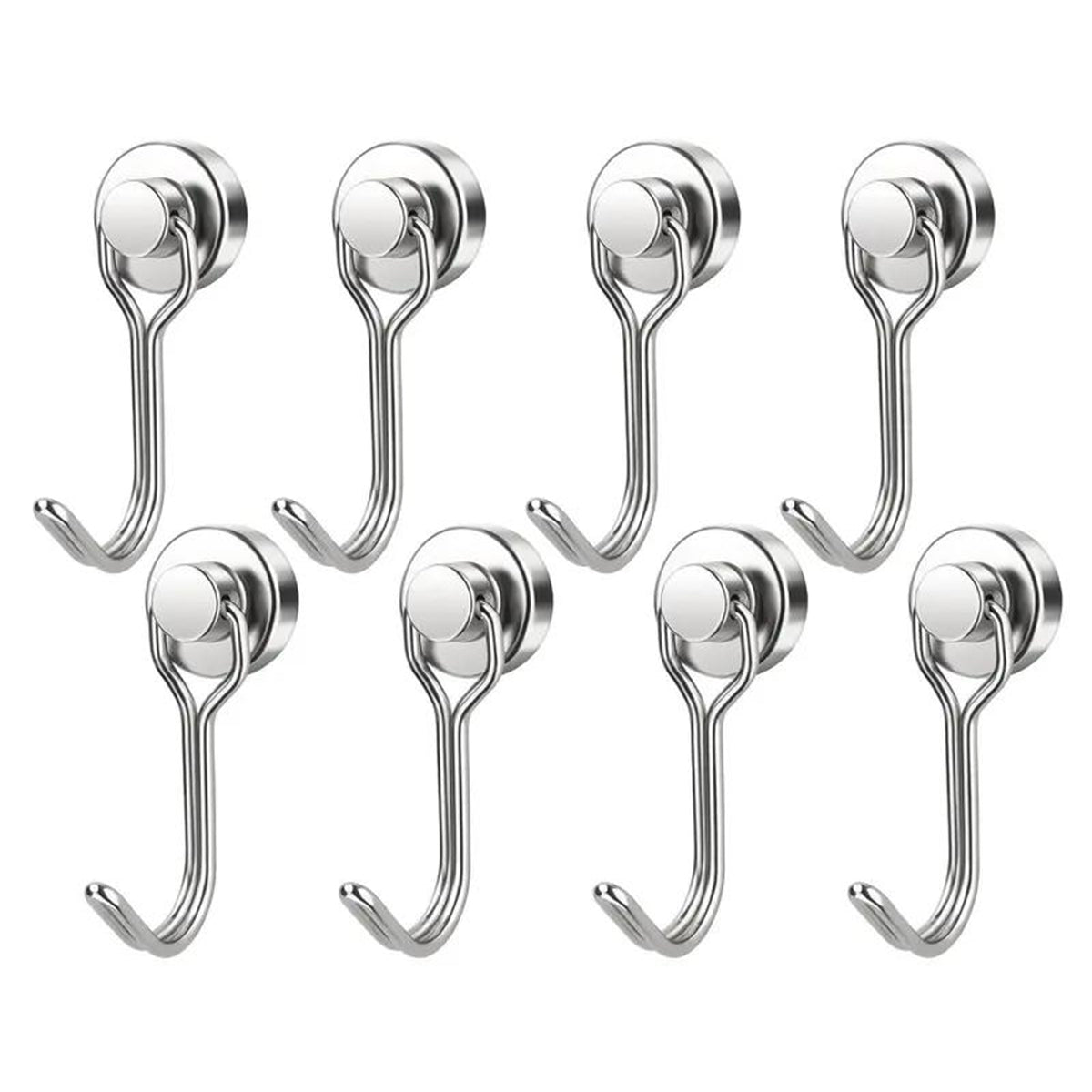 180° Swivel Swing Magnetic Hooks 40LBS – Strong Neodymium Hooks for Cruise Cabins, Kitchen, Fridge & Other Magnetic Surfaces!