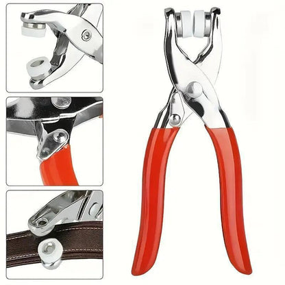 Manual Pressure Pliers Sewing Button Tool Kit for DIY Clothing & Hat