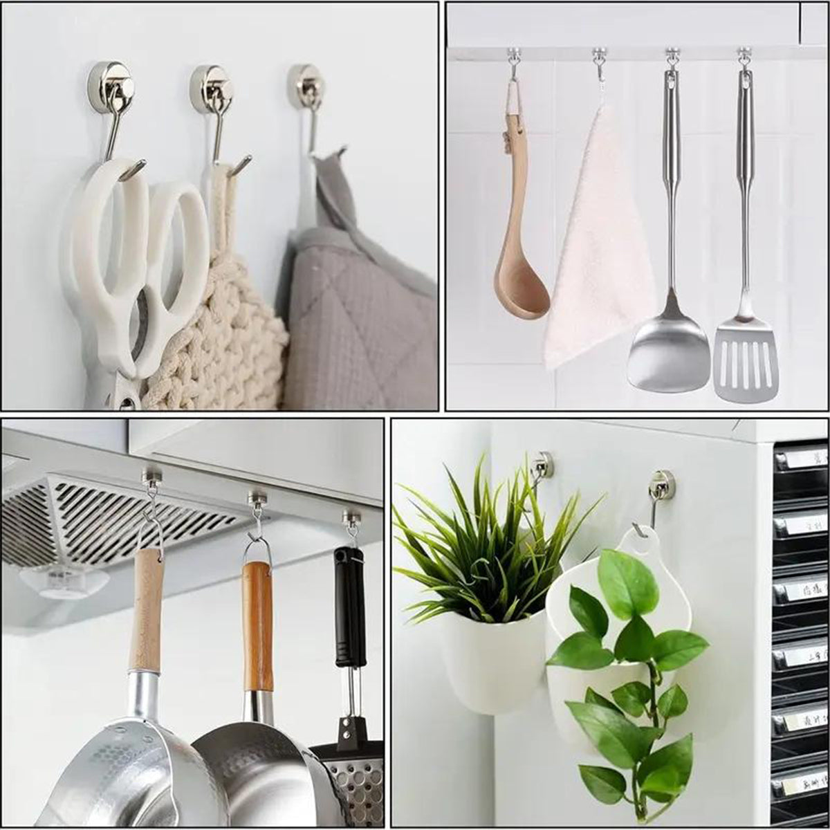 180° Swivel Swing Magnetic Hooks 40LBS – Strong Neodymium Hooks for Cruise Cabins, Kitchen, Fridge & Other Magnetic Surfaces!