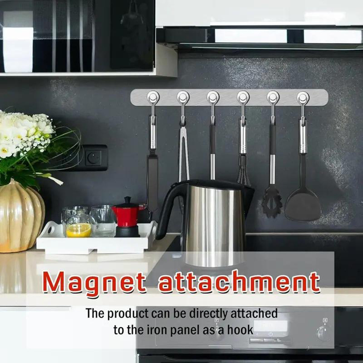 180° Swivel Swing Magnetic Hooks 40LBS – Strong Neodymium Hooks for Cruise Cabins, Kitchen, Fridge & Other Magnetic Surfaces!