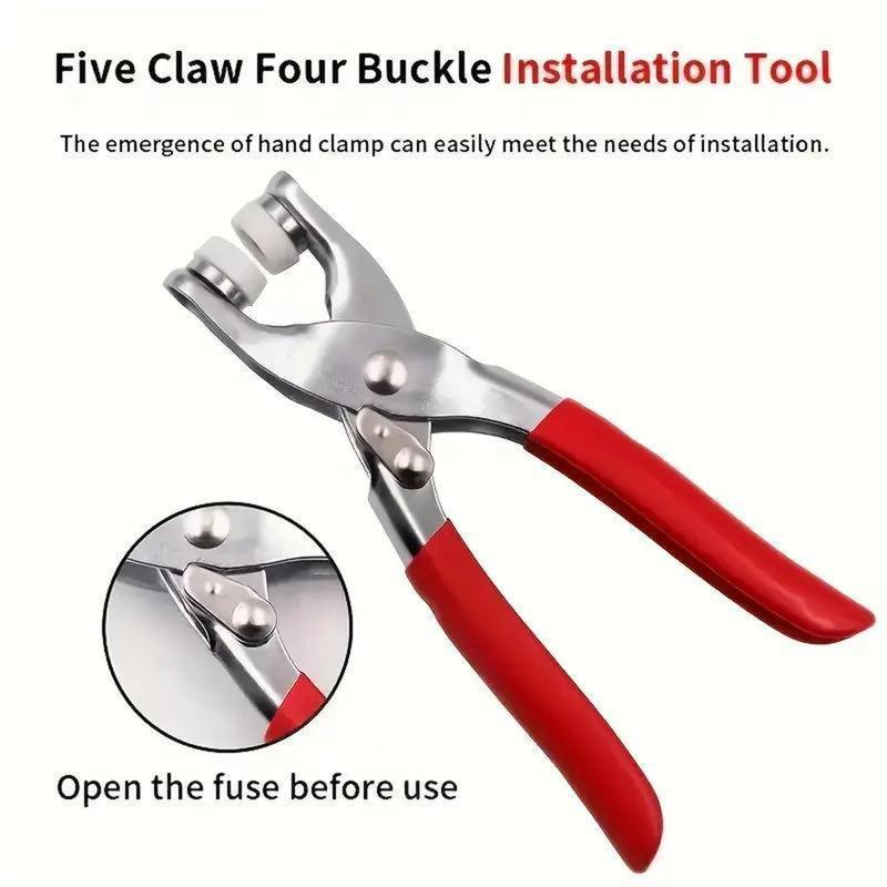 Manual Pressure Pliers Sewing Button Tool Kit for DIY Clothing & Hat