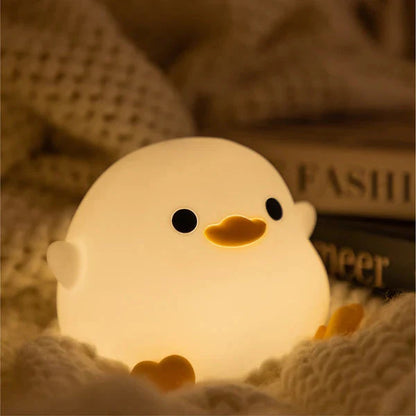 🎁Perfect Gift🎁Sleeping Capybara Breathing Panda Squishy Silicone Companion Sound LED Night Light