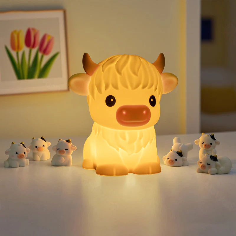 🎁Perfect Gift🎁Sleeping Capybara Breathing Panda Squishy Silicone Companion Sound LED Night Light