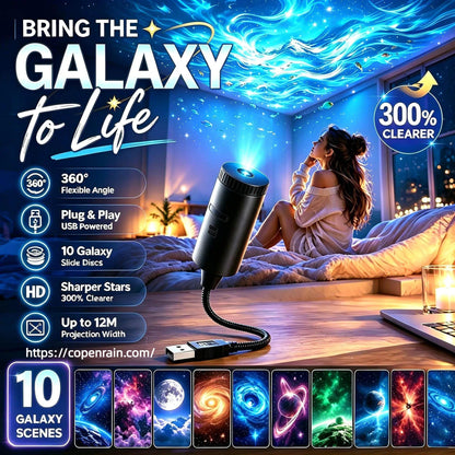 🔥Darolio® Plug-and-Play HD Galaxy & Ocean Projector Night Light🥳50,000+ Happy Users