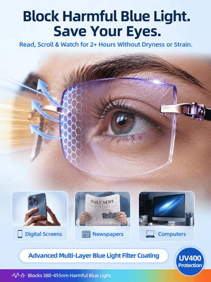 🔥Last day Hot Sale Aslow as $9.99 each🔥Smart Zoom Diamond-Cut Reading Glasses!