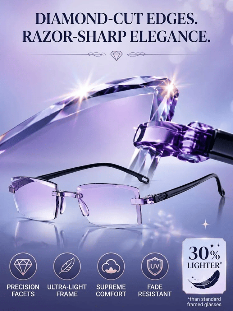 🔥Last day Hot Sale Aslow as $9.99 each🔥Smart Zoom Diamond-Cut Reading Glasses!