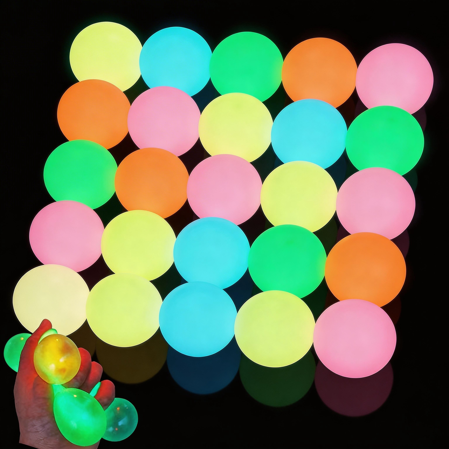 💥 Super Stress Relief Toy 🧸Luminous Sticky Target Ball