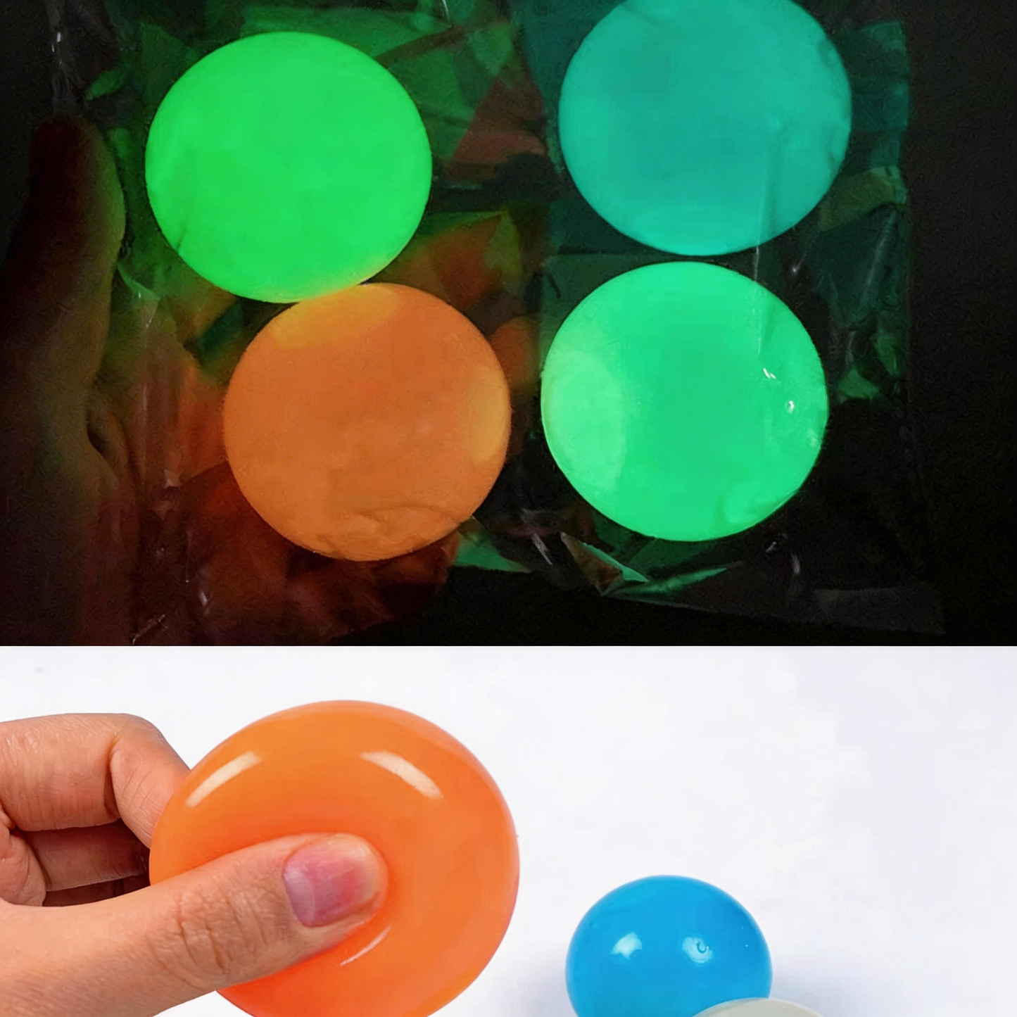 💥 Super Stress Relief Toy 🧸Luminous Sticky Target Ball
